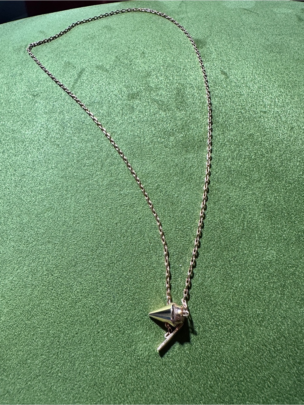 Vita Fede Rose Gold Delicate Titan Spike Arrohead Pendant Toggle Necklace - Picture 5 of 7